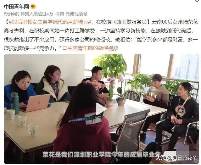 00后職校女生自學(xué)“低代碼”月薪破萬(wàn)，低代碼到底是什么東西？（低代碼有前途嗎）