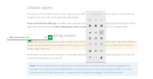 不得不佩服，美觀小巧的網(wǎng)頁內(nèi)容編輯器——ContentTools