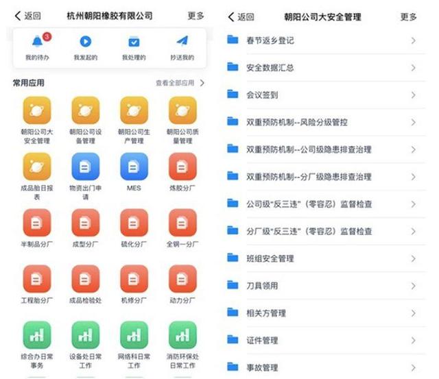 釘釘?shù)痛a開發(fā)上千應(yīng)用 朝陽橡膠數(shù)字化轉(zhuǎn)型提效70%